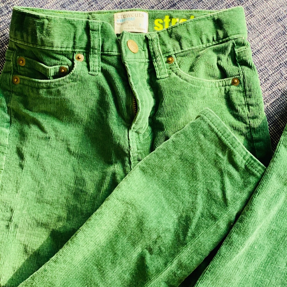 Crewcuts boys green corduroy pants